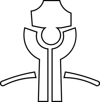 Immune system icon set:, t-cell killing, attack, bacterium, Immune cell vector icons with T cell, B cell and macrophage for scientific infographic design, . outline. isolated on transparent background