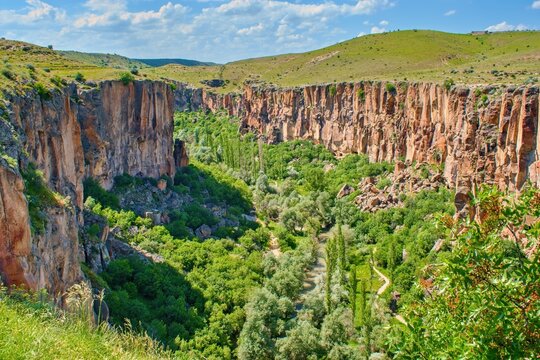 Ihlara Valley view, Cappadocia area, Turkey