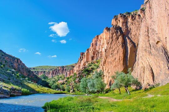 Ihlara Valley view, Cappadocia area, Turkey