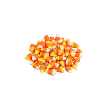 Colorful Halloween Candy Corn Pile PNG Cutout