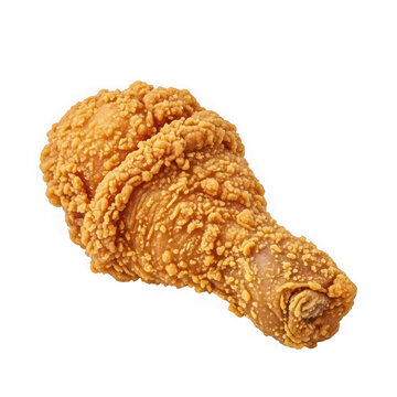 Crispy fried chicken nugget isolated
