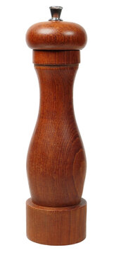 Wooden pepper grinder