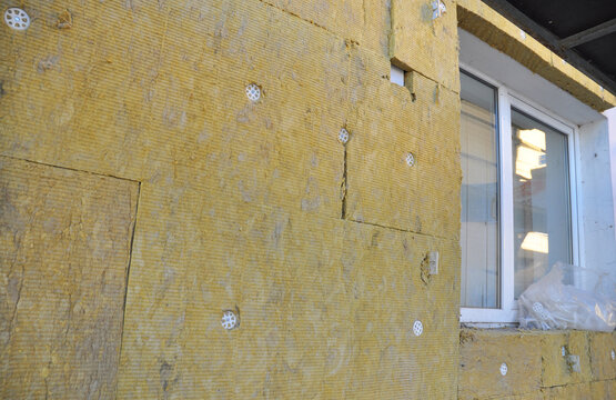 External wall insulation in house window area