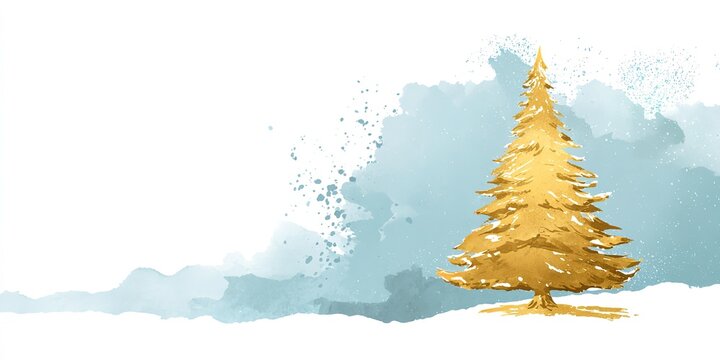 A Christmas tree on a white background.