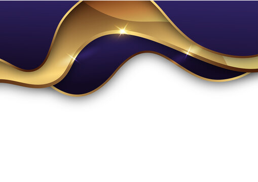 luxury violet and gold wave for corporate certificate background design