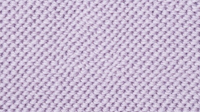 Full frame pale lavender knitted textile, delicate fine wool yarn with perfectly even seed stitch pattern, tiny repeating loops creating subtle
