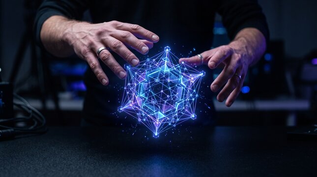 3D Floating Holographic Quantum Geometry Interaction
