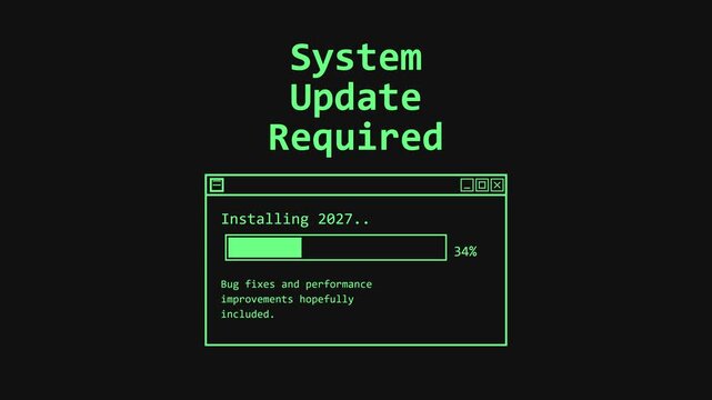 System Update Required 2027 Progress Bar Animation