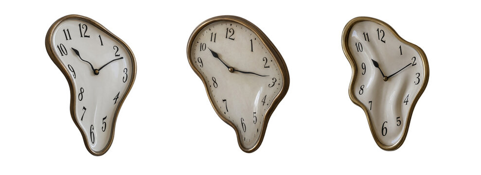 Deformed wall clock designed with simple details