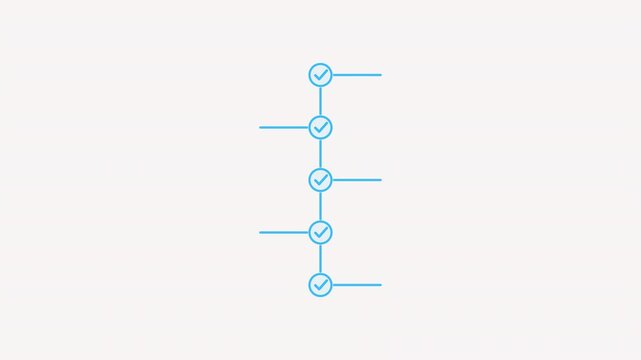 Project Milestone Timeline Progress Tracker Alpha Channel 4K Animation