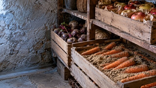 Winter Root Cellar for Low Energy Food Storage