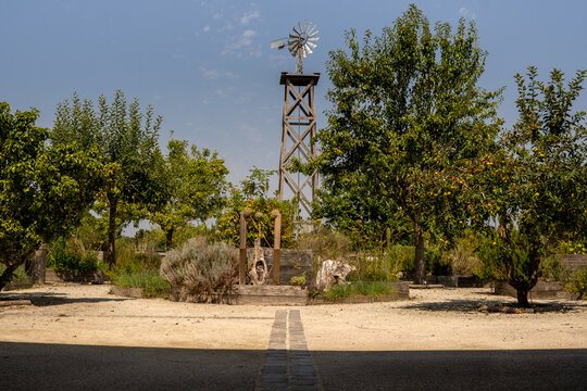 Park in France with tower