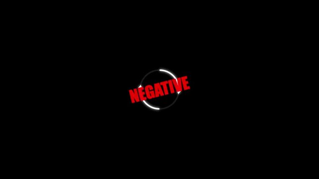 A negative photographic image, especially one printed . Loading red color circle border frame rectangle negative rotation icon animation update progress on black background.