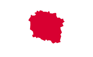 Obraz premium Kuyavian_Pomeranjan_Poland_map_highlighted illustration image graphic visual for digital media presentations design projects print marketing content c