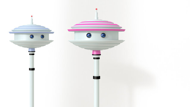 Male robot falling in love with robot girl