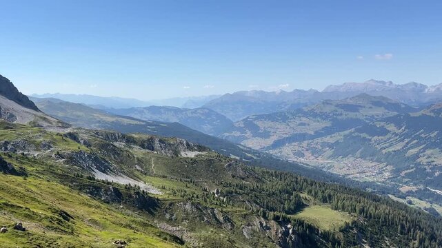 Davos in den Bergen.