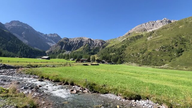 Davos in den Bergen.
