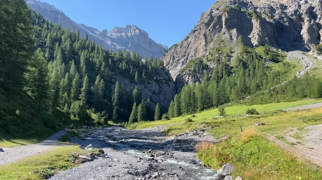 Davos in den Bergen.