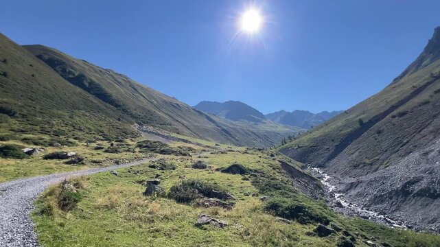 Davos in den Bergen.