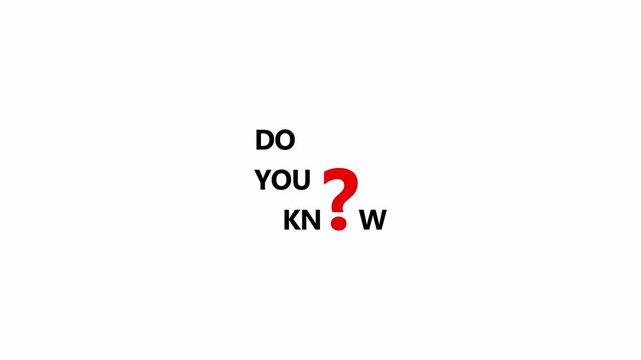 Do you know animation in 4k animation with alpha channel on transparent background text animation do you know with screen