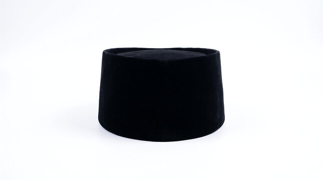Black Velvet Peci or Songkok Traditional Indonesian Muslim Hat