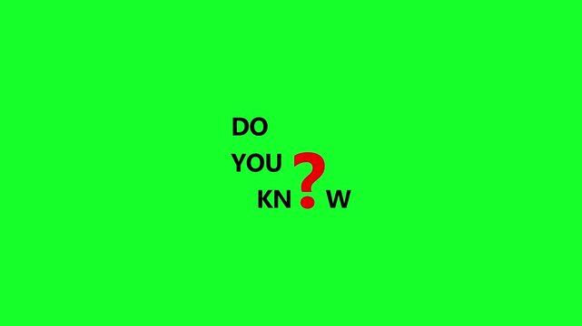 Do you know animation in 4k animation with alpha channel on transparent background text animation do you know with screen