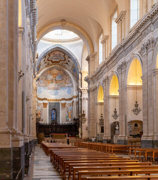 Abbey of Saint Agatha Interior in Catania