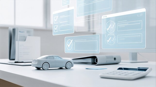 SOP Revision Approval with Digital Checklist and Toy Car