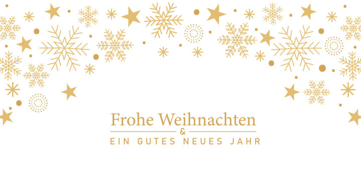 Weihnachtlicher Hintergrund, goldenes Schneeflocken- und Sternenmuster, Winterferien-Poster-Set, Weihnachtskarte, blaue Schneeflocke