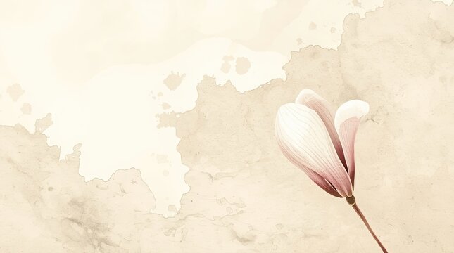 vintage-style botanical Flower