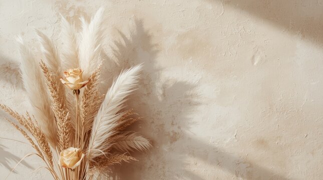 neutral-toned bohemian floral