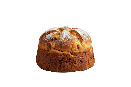 Stylized traditional fruit cake transparent element