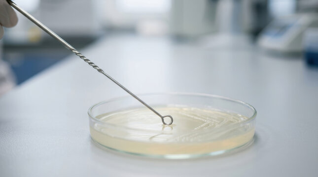 Antimicrobial resistance testing using sterile loop and culture medium in laboratory setting