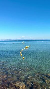 Beautiful Beach on Corfu Island in Greece with Clear Blue Mediterranean Water