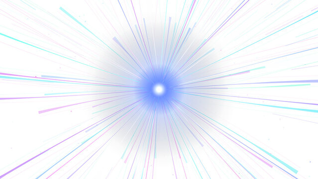 Cinematic Radial Light Burst Graphic - Variation 03