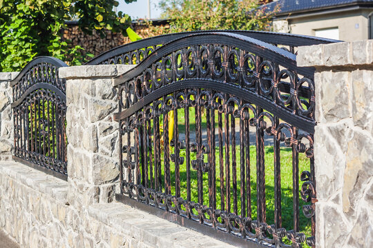 Wrought Iron Fence. Metal fence

