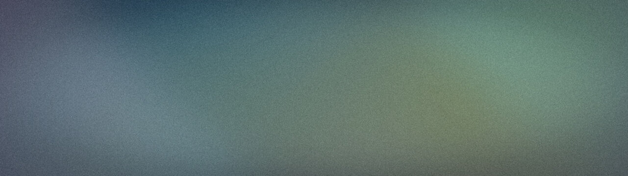 Abstract grainy wallpaper with soft green blue and gray gradient background wide format for tech banners and backdrops