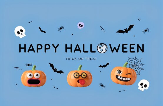 Halloween Party, Spooky Halloween Bash, Costume Halloween Party, Kids Halloween Celebration, Halloween Party Decor, vector background with a set of halloween icons for banners, cards, flyers, social
