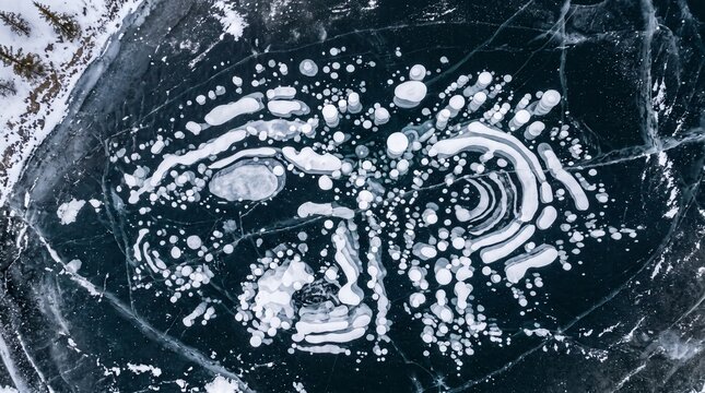 Abstract black and white fluid marble swirl pattern texture background