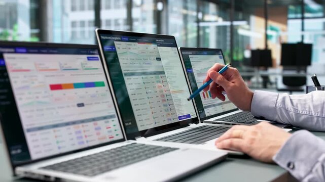 Chargeback Manager Reviews Dispute Case Status On Laptop