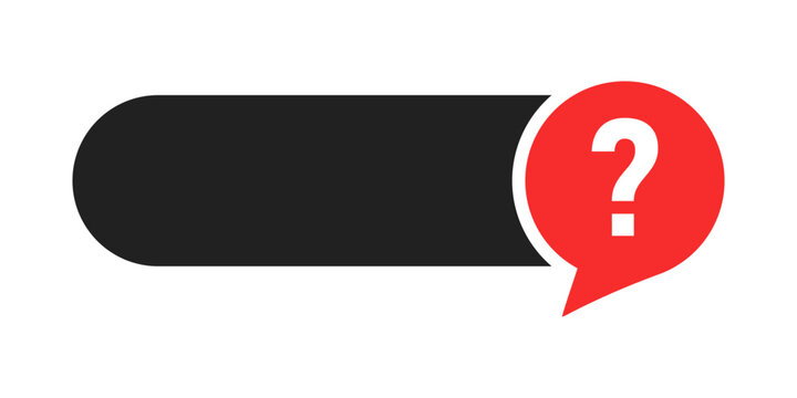 Question mark frame icon in flat style. Asking questions box vector illustration on isolated background. Asking sign business concept.