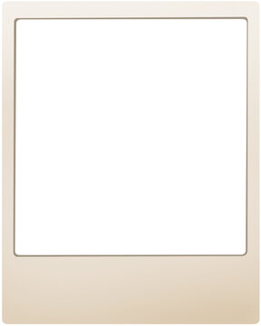 Blank Vintage Polaroid Photo Frame Illustration