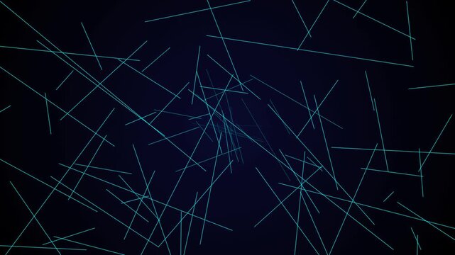 Abstract digital network with glowing blue lines on dark background