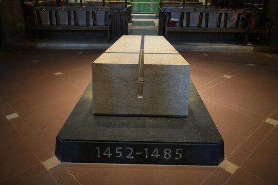 Tomb of King Richard III Dated 1452 to 1485 in Leicester Cathedral