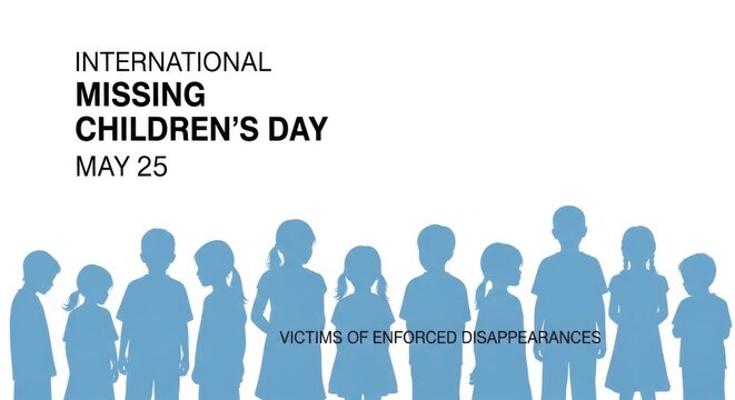 International Missing Children's Day awareness poster