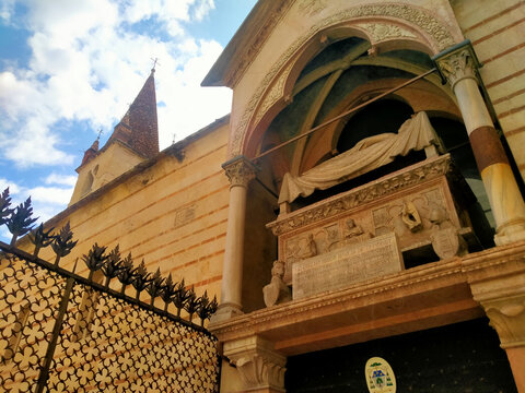 Church of Santa Maria Antica in the city of Verona, Italy