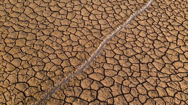 Fish tracks cross a drying freshwater mudflat