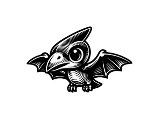 Cute Pterodactyl Vector Illustration © Compositor 
