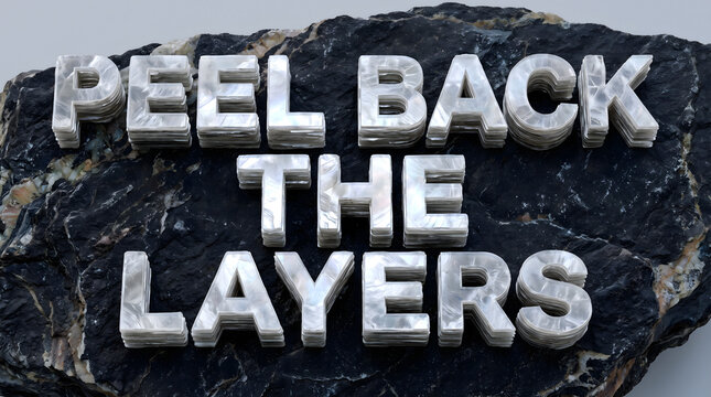 Peel Back The Layers Muscovite Mica Text