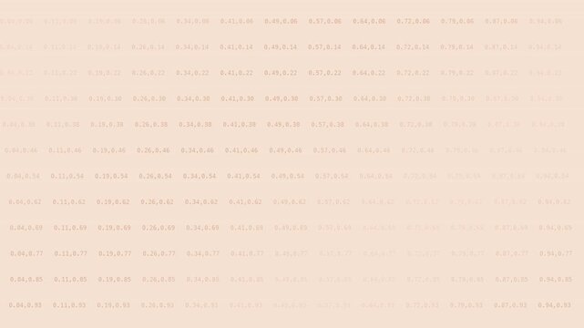 Soft peach beige monospace coordinate field background with gentle seamless motion